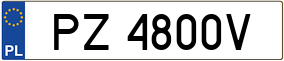 Truck License Plate